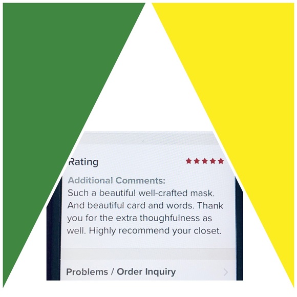 FACE MASK 💯 % COTTON YELLOW AQUA PINK BACKGROUND - Picture 8 of 13